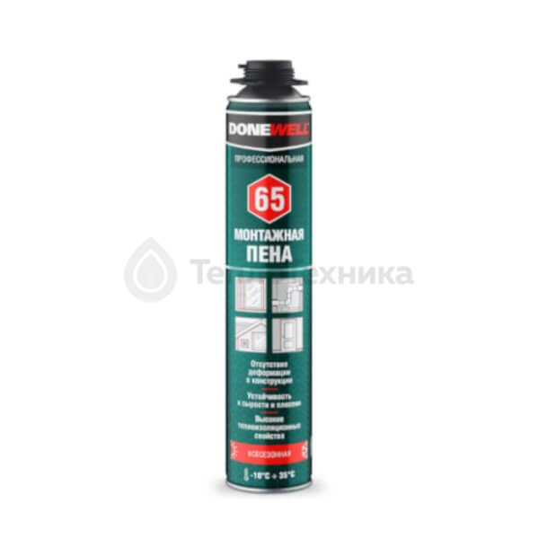 Пена монтажная профессиональная всесезонная DoneWell (850 мл)