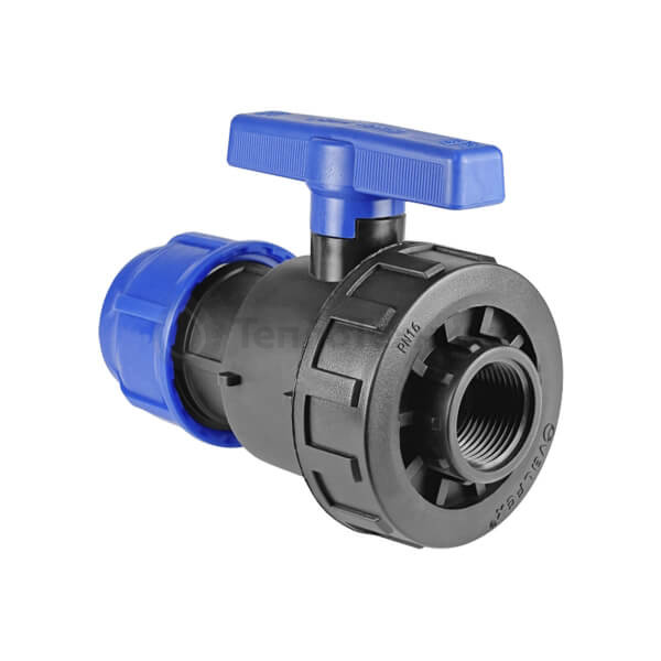 Кран шаровый 25-3/4" ВР (компрессионный)